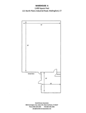 Unit A Floor Plan Wallingford CT Warehouse Rentals